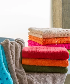 Promo 😍 Multisport Unisexe Linnea Drap De Douche 70x140 Cm Coton 550g/m2 Pure Primavera Bleu Océan BLEU 👏