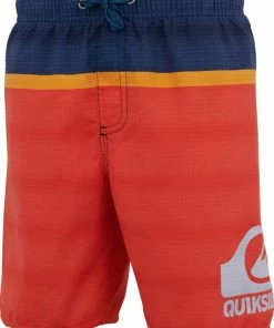 Meilleur prix 🥰 BOARDSHORT Plage Garçon QUIKSILVER BLOCK SIDE DEKSEY 15 🧨