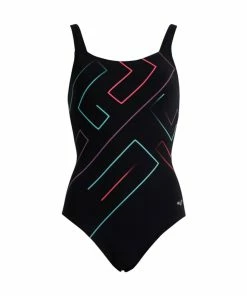 Offres 🎁 MAILLOT DE BAIN 1 PIECE Aquagym Femme ARENA LEILA WING BACK 🎁