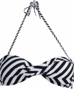 Nouveau 🎁 Haut De Maillot De Bain Femme HAPPYANDSO BANDEAU SOUPLE GRAPHIC 😀