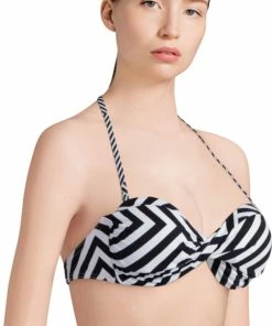 Nouveau 🎁 Haut De Maillot De Bain Femme HAPPYANDSO BANDEAU SOUPLE GRAPHIC 😀 -ADIDAS Shop 1491786 8978763448350