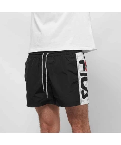 Budget 💯 Mode Homme Fila Short De Bain Avec Bande Safi NOIR 👍 -ADIDAS Shop 18e1861c4cca401dba9d8f37e76e585f