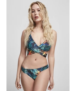 De gros ⭐ Mode- Lifestyle Femme Urban Classics 👙 Bikini Femme Urban Classics Draped Pattern NOIR ⭐ -ADIDAS Shop 3477a142f65e4872b281e3baa2381254