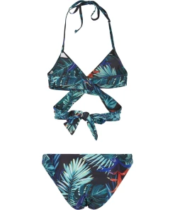 De gros ⭐ Mode- Lifestyle Femme Urban Classics 👙 Bikini Femme Urban Classics Draped Pattern NOIR ⭐