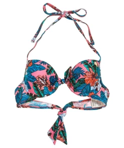 Nouveau 🎁 Natation Femme Superdry Superdry Pop Hibiscus Cup 👙 Bikini Top MULTICOLORE 😉