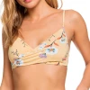 Top 10 👍 Mode- Lifestyle Femme Roxy Haut De 👙 Bikini Jaune Croisé Femme Roxy Lahaina Bay JAUNE 🥰