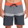 De gros ✨ Natation Homme Quiksilver Short De Bain Gris/orange Homme Quiksilver Hightij GRIS ⭐