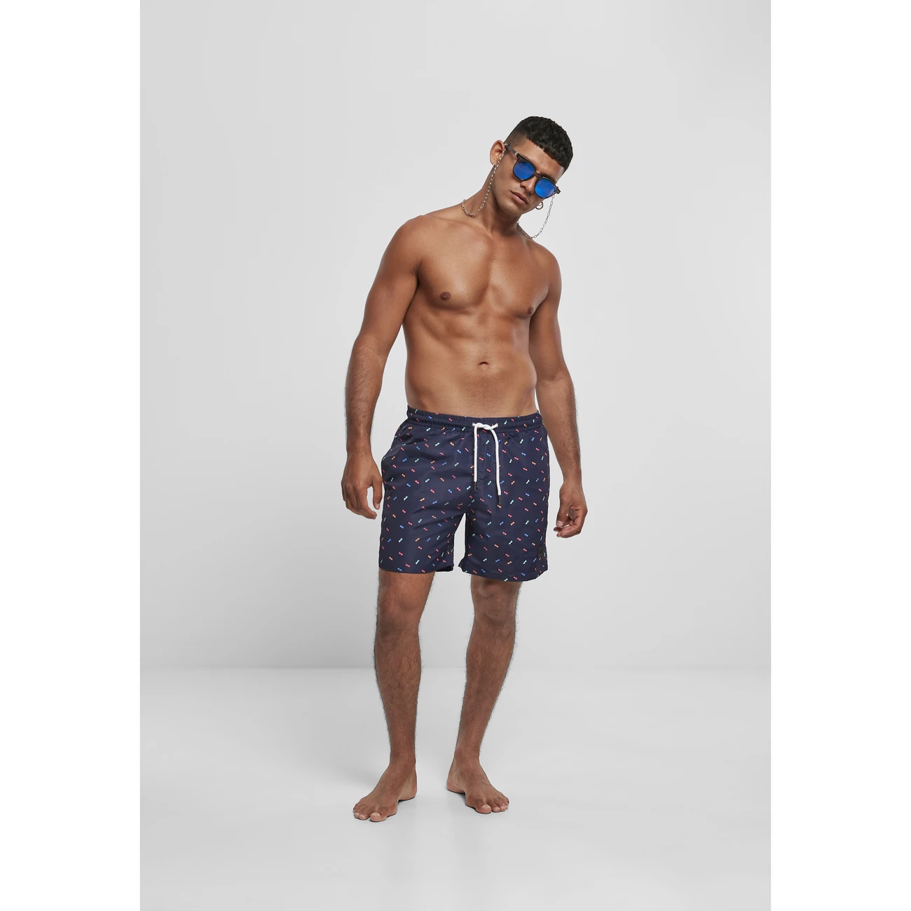 Meilleure affaire 😀 Mode- Lifestyle Homme Urban Classics Maillot De Bain Urban Classics BLEU 🔔 4 Meilleure affaire 😀 Mode- Lifestyle Homme Urban Classics Maillot De Bain Urban Classics BLEU 🔔 – Image 4