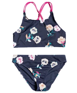 Acheter ⌛ Mode- Lifestyle Fille Roxy Roxy L Gt Slt Maillot De Bain 2p Fille BLEU 🎁