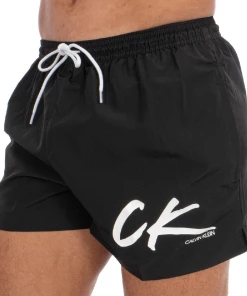 Bon marché 🎁 Natation Femme Calvin Klein Underwear Short De Bain Noir Homme Calvin Klein Drawstring NOIR ❤️