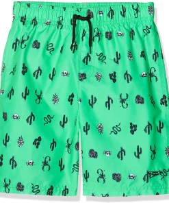 Bon marché ❤️ Mode- Lifestyle Enfant Spee Short De Bain Enfant Speedo Boys Print Leisure 17in Swim Shorts VERT ⭐