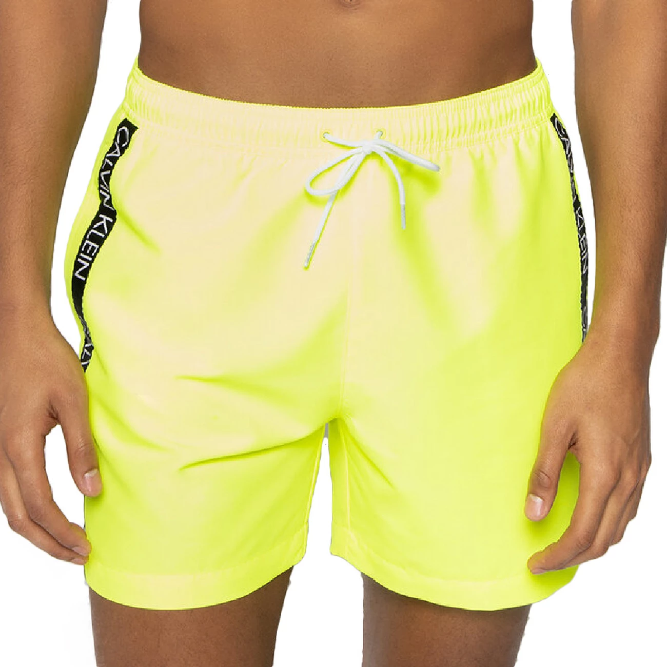 Nouveau ✔️ Natation Homme Calvin Klein Underwear Short De Bain Jaune Fluo Homme Calvin Klein Drawstring JAUNE 🔔 3 Nouveau ✔️ Natation Homme Calvin Klein Underwear Short De Bain Jaune Fluo Homme Calvin Klein Drawstring JAUNE 🔔 – Image 3