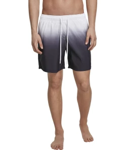 Acheter 🛒 Mode- Lifestyle Homme Urban Classics Urban Classics - Dip Dye Short De Bain Blanc / Noir BLANC 💯